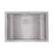 Ruvati 20 x 14 inch Brushed Stainless Steel Rectangular Bathroom Sink Semi-Recessed RVH6211ST - alternate 2